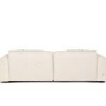 دون كنب ثلاثي قماش كريمي عرض 250 سم وودي