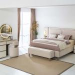 باموكليه طقم غرفة نوم 180×200 سم 8 قطع وودي