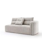 التون طقم كنب زاوية 3 قطع رمادي فاتح وودي