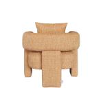 ليكسا كرسي قماش أورانج فاخر وودي