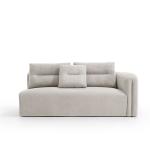 التون طقم كنب زاوية 3 قطع رمادي فاتح وودي