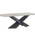 بيلا طاولة طعام 8 أشخاص 220 سم بدون كراسي وودي