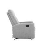 رونزا كرسي استرخاء هزاز رمادي وودي