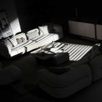 نيو هيرميس كنب 3 مقاعد كريمي 240 سم وودي