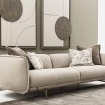 مونجي كنب رباعي كريمي وودي