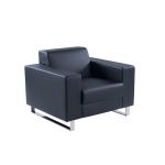 صوفيا كنب مكتبي فردي أسود وودي