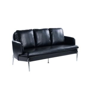 جون كنب مكتبي ثلاثي أسود 184 سم وودي