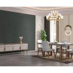 نيو انسي طاولة طعام بدون كراسي وودي