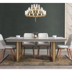 نيو انسي طاولة طعام بدون كراسي وودي