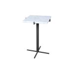 أوبتيما طاولة خدمة بقاعدة معدنية وودي