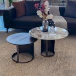 بولو طاولة شاي 2 قطعة وودي