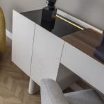 بونتي طقم غرفة نوم 7 قطع كريمي وودي