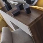 بونتي طقم غرفة نوم 7 قطع كريمي وودي