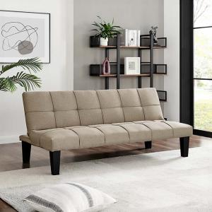 بيرل كنبة سرير 3 مقاعد بني وودي