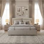 هزال طقم غرفة نوم 180×200 بيج 6 قطع وودي