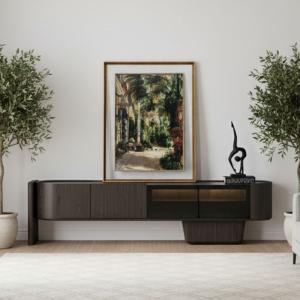 بوليرو طاولة تلفزيون بني 250 سم وودي