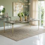 تور طاوله طعام 10-12 أشخاص بدون كراسي وودي