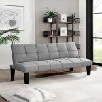 بيرل كنب سرير 3 مقاعد رمادي قاتم وودي