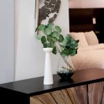 حامل شموع سيراميك كبير وودي