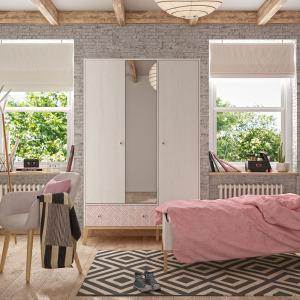 الايكا دولاب ملابس 3 أبواب وودي