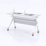 مكتب قابل للطي أبيض وودي - 140, 50