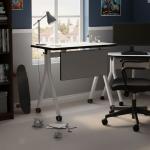 ترافو مكتب بعجلات رمادي وودي - 160, 50