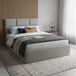 بيلارو سرير رمادي 160×200 سم وودي