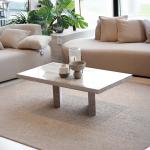 منسك طاولة قهوة رخام 130*70 سم وودي