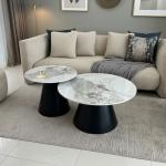 أورينا طقم طاولة قهوة  قطعتين وودي