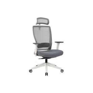 هاردي كرسي إداري شبكي رمادي بمسند رأس