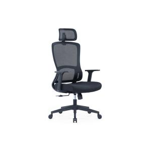 سوفت كرسي مكتب شبكي أسود بمسند رأس