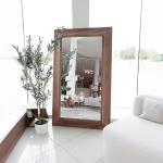 ألما مرآه بإطار خشب 185*110 سم وودي