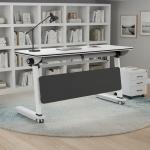 بلانك مكتب منزلي قابل للطي وودي - 180, 50