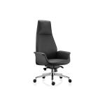 ليدر كرسي مدراء متحرك بمسند رأس وودي