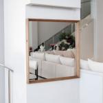 ميرا مرآة جدارية 100*100 سم وودي