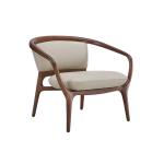 دريم لاونج كرسي جلد بيج وودي