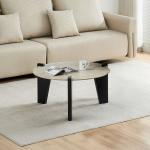 ديسون طاولة قهوة ترافرتين 80×80 سم وودي