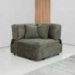 فيولا مقعد زاوية فردي أخضر وودي