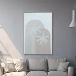 لوحة أشجار النخيل 80*120 وودي