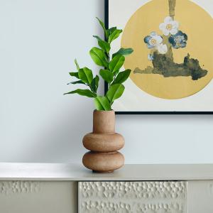 فازة سيراميك بوهيمي بني متدرجة وودي