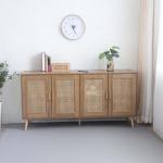 رينزو بوفيه خشب بني فاتح