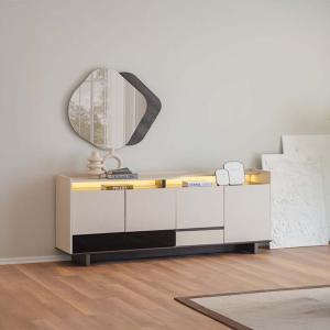 بيلا كونسول مع مرآة كريمي 4 أبواب وودي