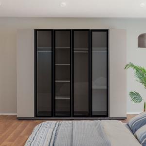 بيلا دولاب ملابس بيج- 6 أبواب وودي