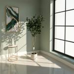 فيكس شجرة صناعية خضراء وودي