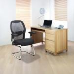 كرسي مكتب شبكي ثابت أسود وودي