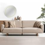 لاروس كنب ثلاثي كريمي وودي