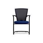 هايون كرسي زوار متعدد الألوان وودي - أزرق