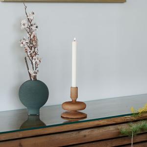 شمعدان بوهيمي بني صغير وودي