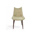 كرسي جلد بيج وودي