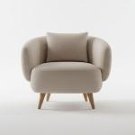 لاروس كنب فردي كريمي وودي